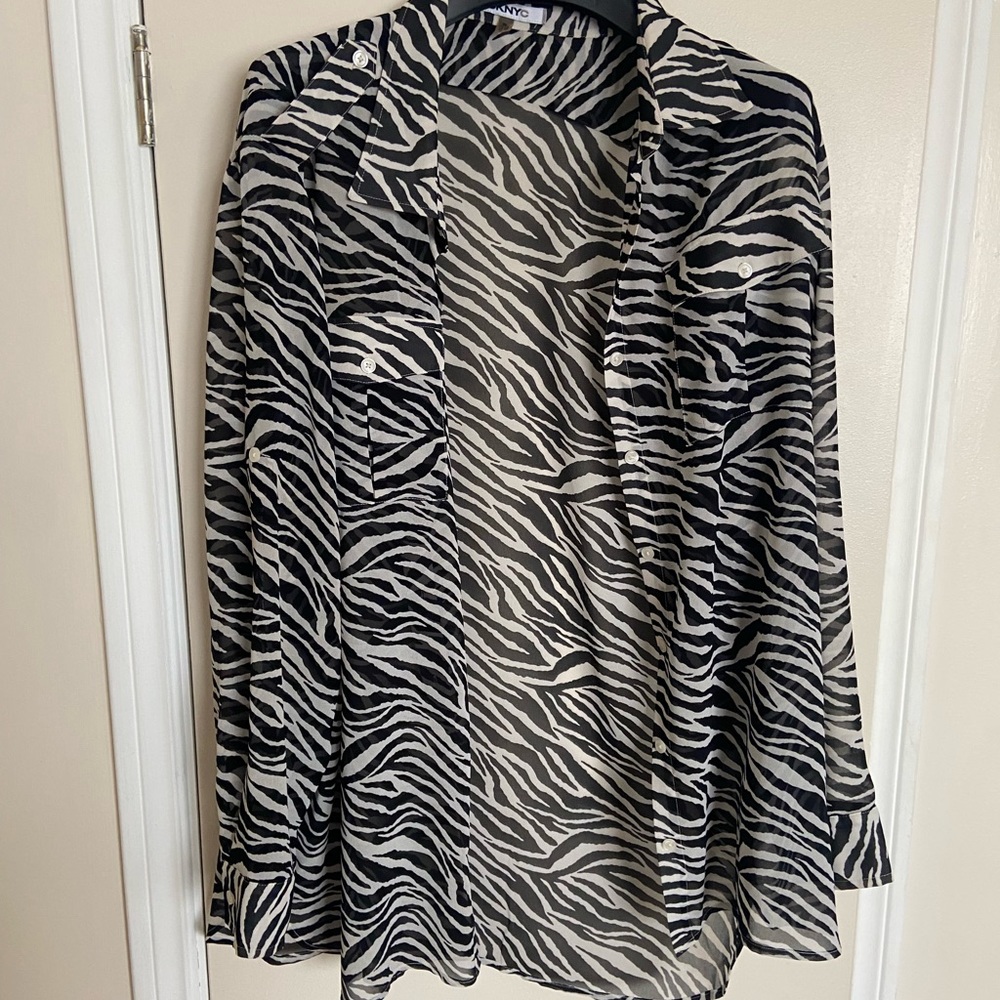 DKNY zebra long sleeve